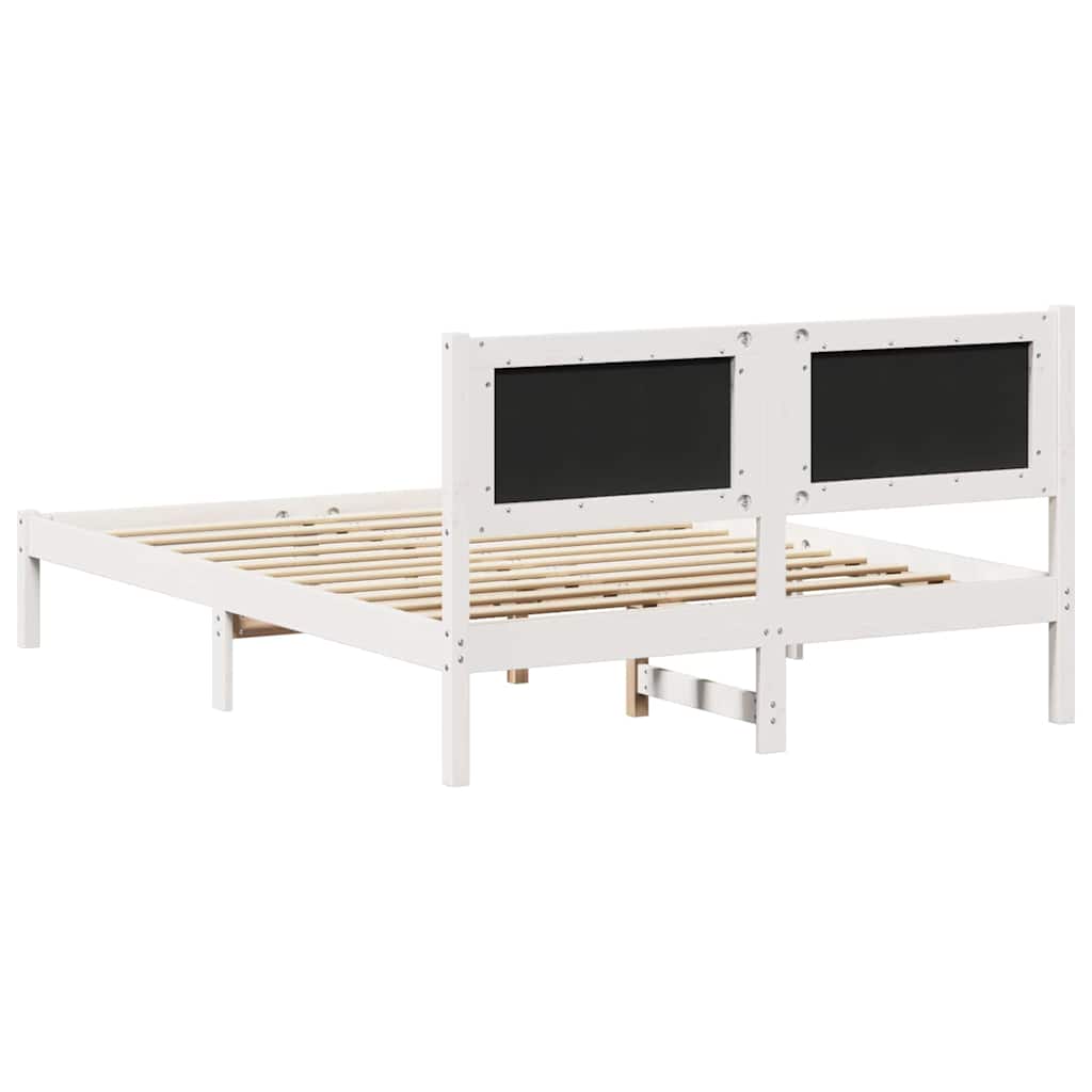 Bedframe Lichtgrijs 160 x 200 cm Massief grenenhout