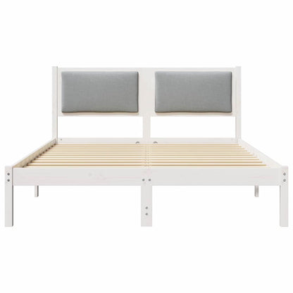 Bedframe Lichtgrijs 150 x 200 cm Massief grenenhout