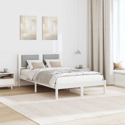 Bedframe Lichtgrijs 120 x 200 cm Massief grenenhout