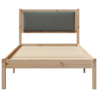 Bedframe Donkergrijs 90 x 200 cm Massief grenenhout