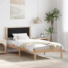 Bedframe 90x200 cm massief grenenhout zwart