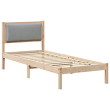 Bedframe Lichtgrijs 80 x 200 cm Massief grenenhout
