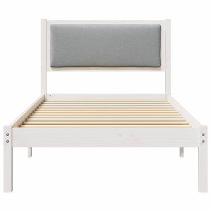 Bedframe Lichtgrijs 90 x 190 cm Massief grenenhout