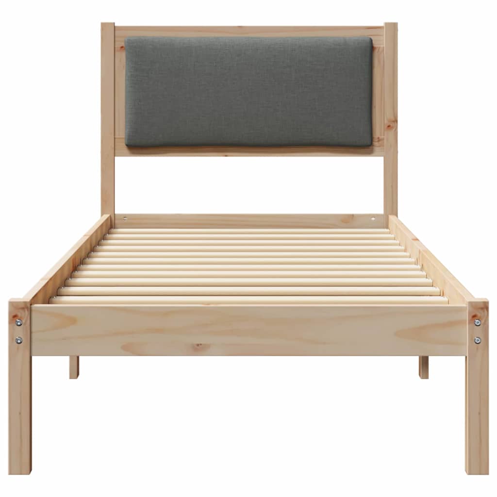 Bedframe Donkergrijs 80 x 190 cm Massief grenenhout