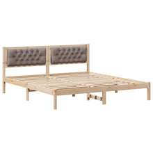 Bedframe met hoofdeinde Taupe 160 x 200 cm Stof