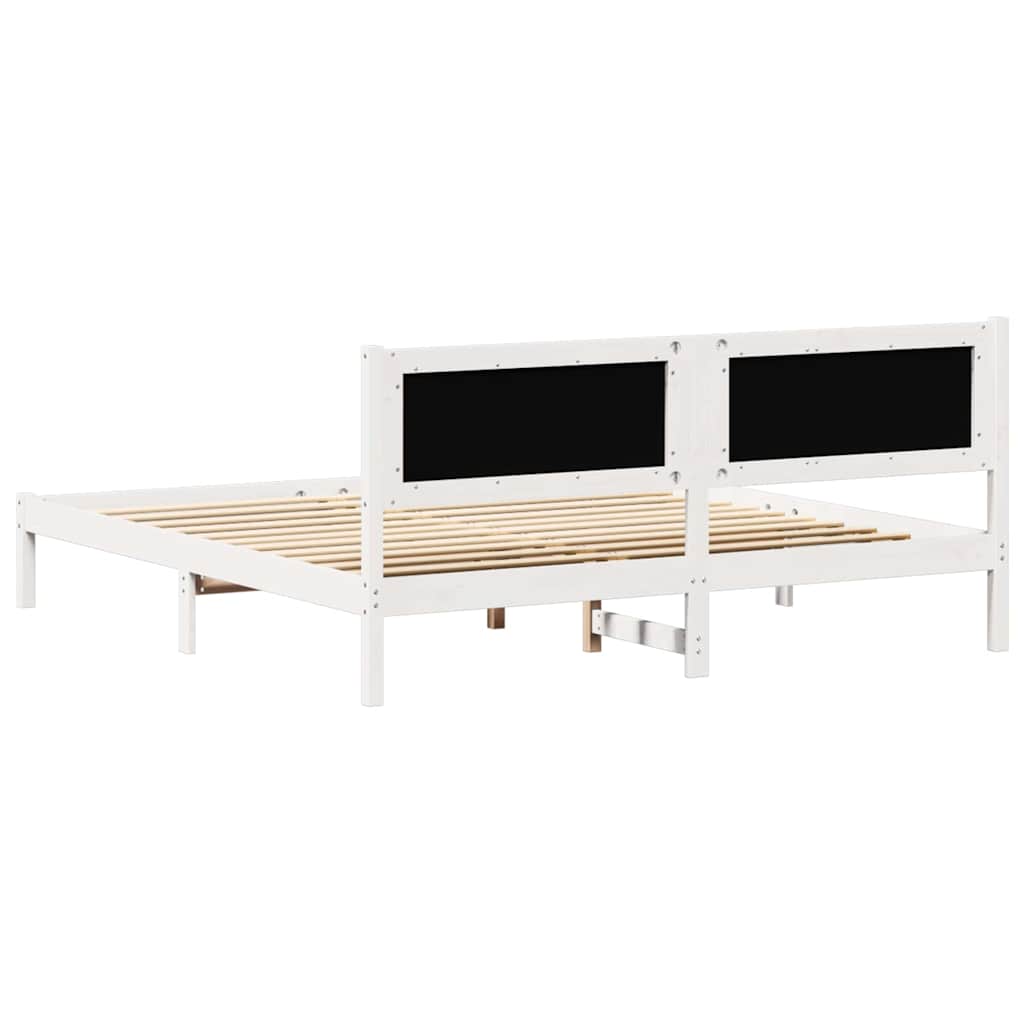 Bedframe met hoofdeinde Lichtgrijs 160 x 200 cm Stof