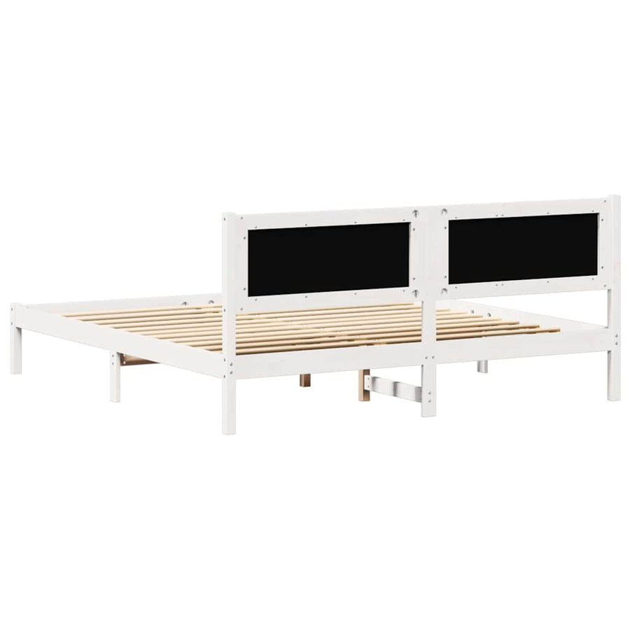 Bedframe met hoofdeinde Lichtgrijs 160 x 200 cm Stof