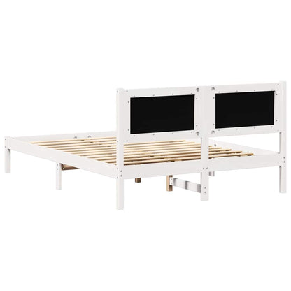 Bedframe met hoofdeinde Lichtgrijs 150 x 200 cm Stof