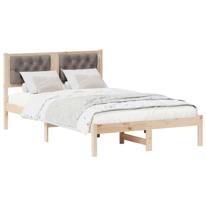 Bedframe met hoofdeinde Taupe 120 x 190 cm Stof