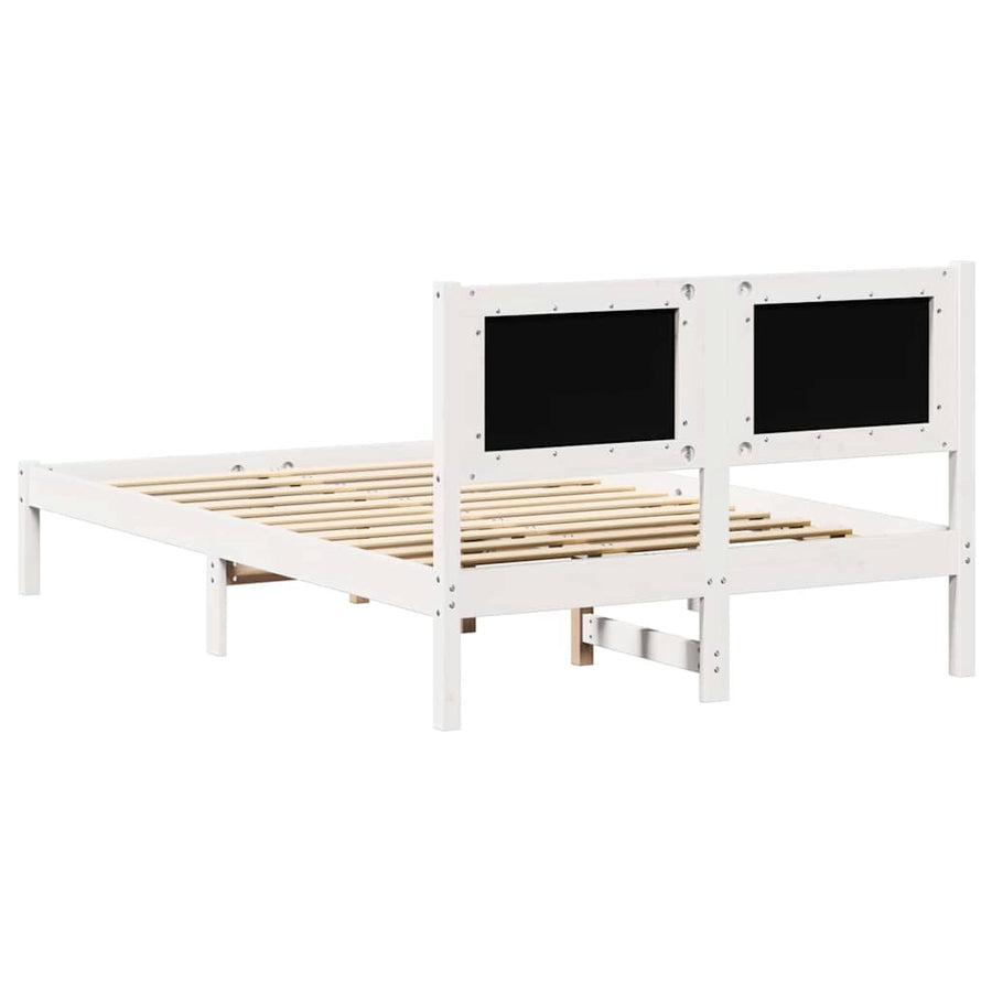Bedframe met hoofdeinde Lichtgrijs 120 x 190 cm Stof