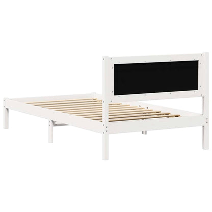Bedframe met hoofdeinde Lichtgrijs 100 x 200 cm Stof