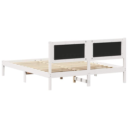 Bedframe met Gevoerd Hoofdgedeelte Lichtgrijs 160 x 200 cm Stof