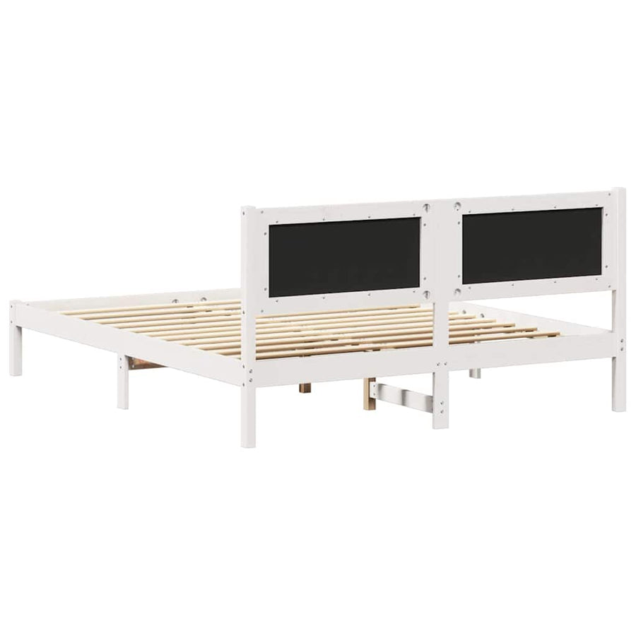 Bedframe met Gevoerd Hoofdgedeelte Lichtgrijs 160 x 200 cm Stof