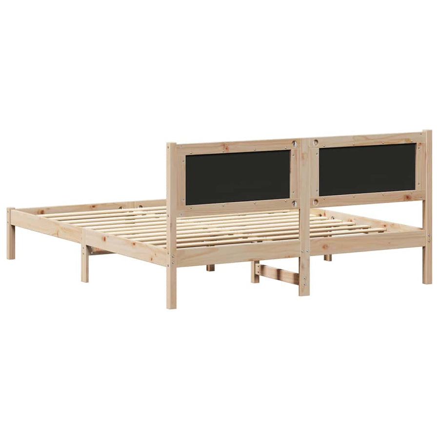 Bedframe met Gevoerd Hoofdgedeelte Taupe 150 x 200 cm Stof