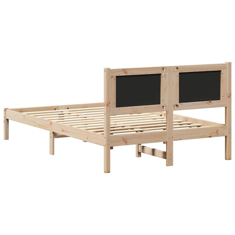 Bedframe met Gevoerd Hoofdgedeelte Donkergrijs 120 x 200 cm