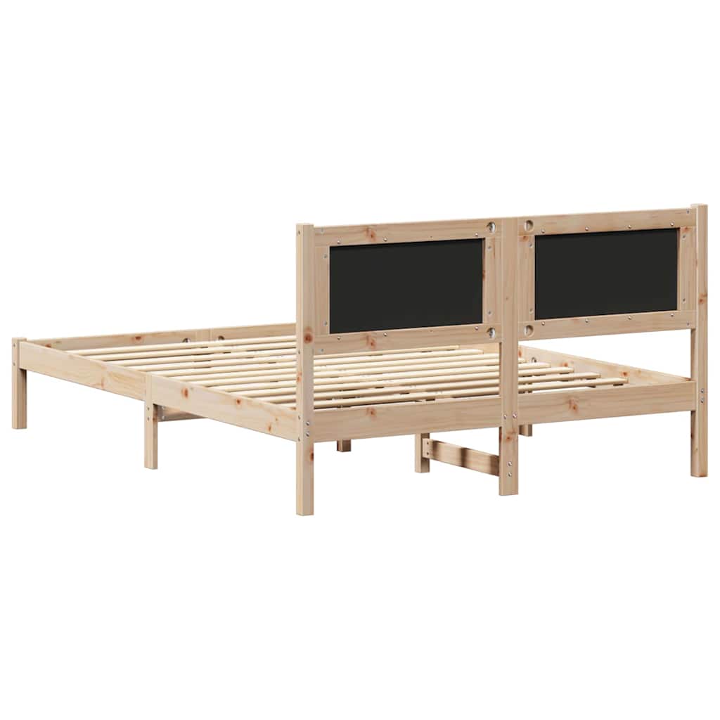 Bedframe met Gevoerd Hoofdgedeelte Taupe 120 x 190 cm Stof