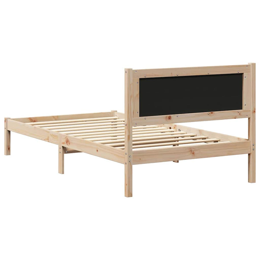 Bedframe met Gevoerd Hoofdgedeelte Taupe 100 x 200 cm Stof