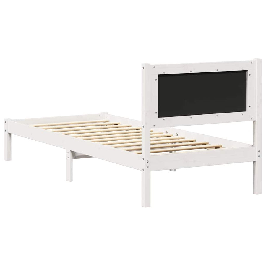 Bedframe met Gevoerd Hoofdgedeelte Lichtgrijs 80 x 200 cm