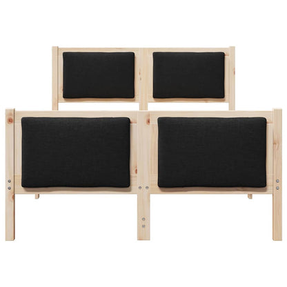 Bedframe met hoofdeinde Zwart 120 x 190 cm Stof
