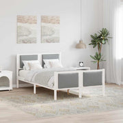 Bedframe 120x190 cm lichtgrijs stof