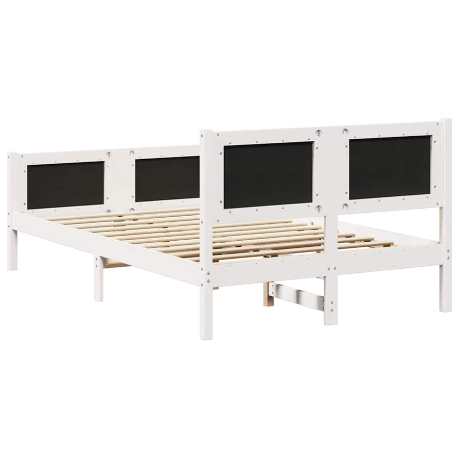 Bedframe met hoofdeinde Lichtgrijs 120 x 190 cm Stof