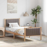 Bedframe massief grenenhout bruin taupe 199x80 cm