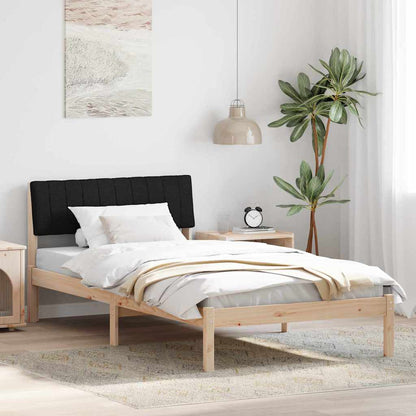 Bedframe Bruin en zwart 100 x 200 cm Massief grenenhout