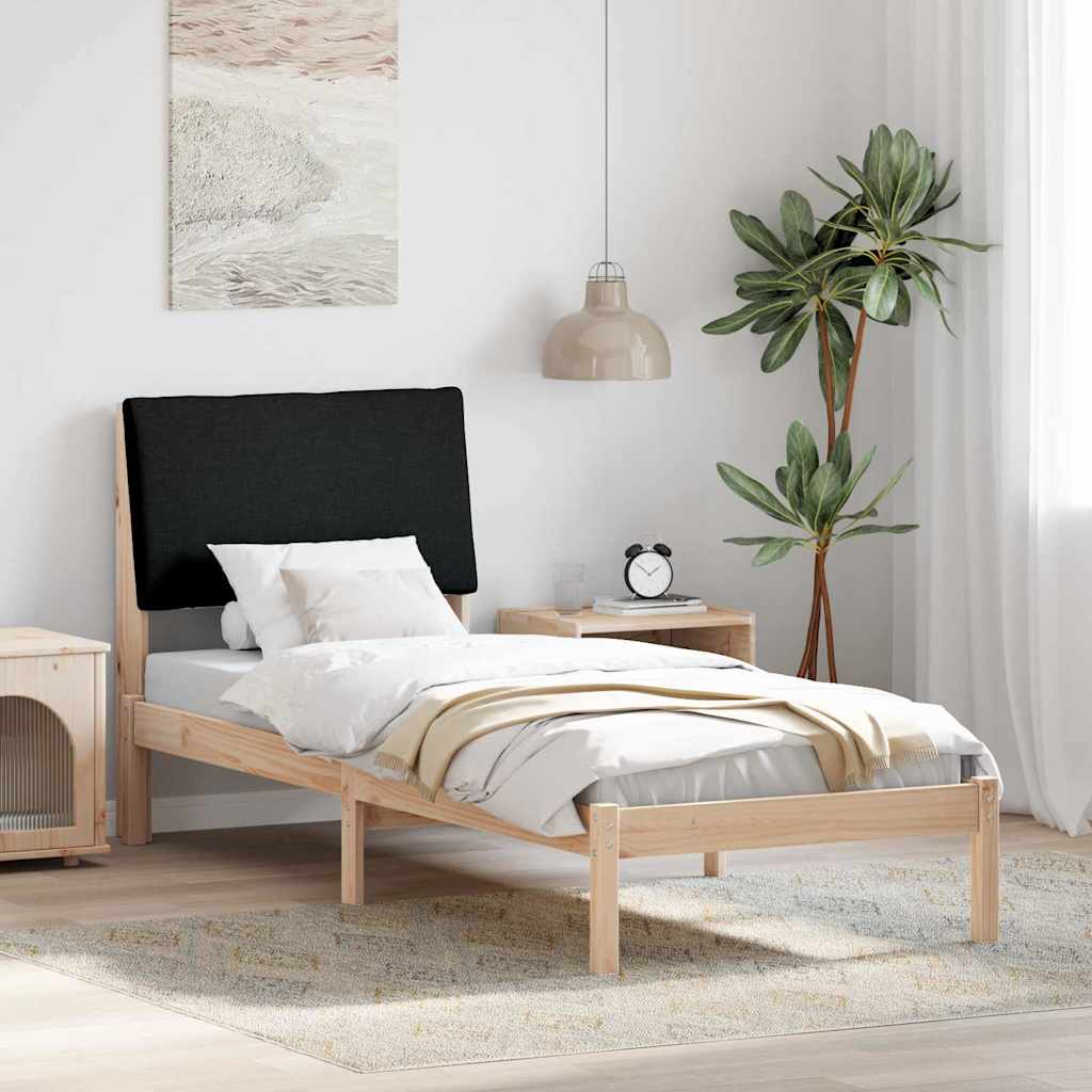 Bedframe Bruin en zwart 80 x 200 cm Massief grenenhout