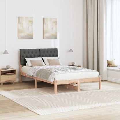Bedframe met Gevoerd Hoofdgedeelte Bruin 120 x 200 cm