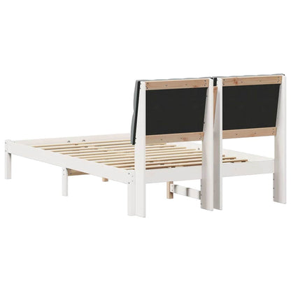 Bedframe met Gevoerd Hoofdgedeelte Wit 120 x 190 cm