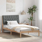 Bedframe 100x200 cm massief grenenhout bruin