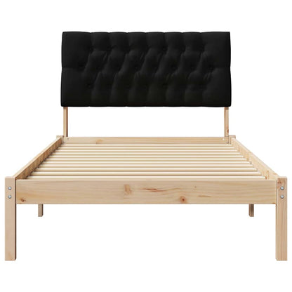Bedframe met Gevoerd Hoofdgedeelte Bruin 100 x 200 cm