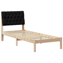 Bedframe met Gevoerd Hoofdgedeelte Bruin 80 x 200 cm