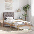 Bedframe 80x200 cm bruin massief grenenhout
