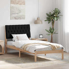 Bedframe massief grenenhout bruin 90x190 cm