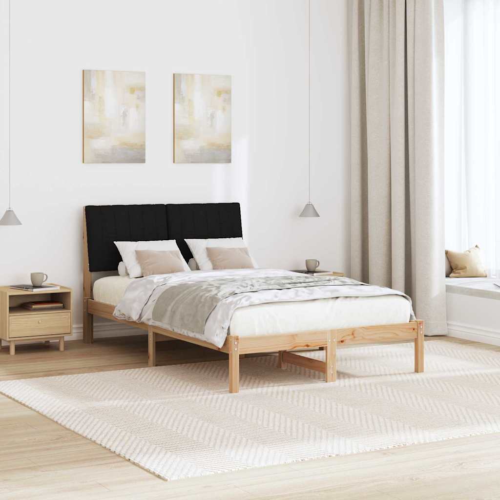 Bedframe met hoofdeinde Bruin 120 x 200 cm Stof
