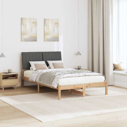 Bedframe met hoofdeinde Bruin 120 x 190 cm Stof