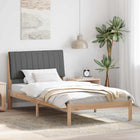 Bedframe massief grenenhout 100x200 cm bruin