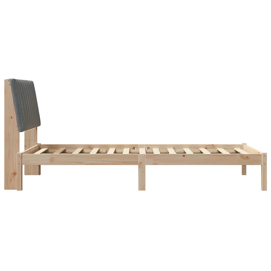 Bedframe met hoofdeinde Bruin 100 x 200 cm Stof