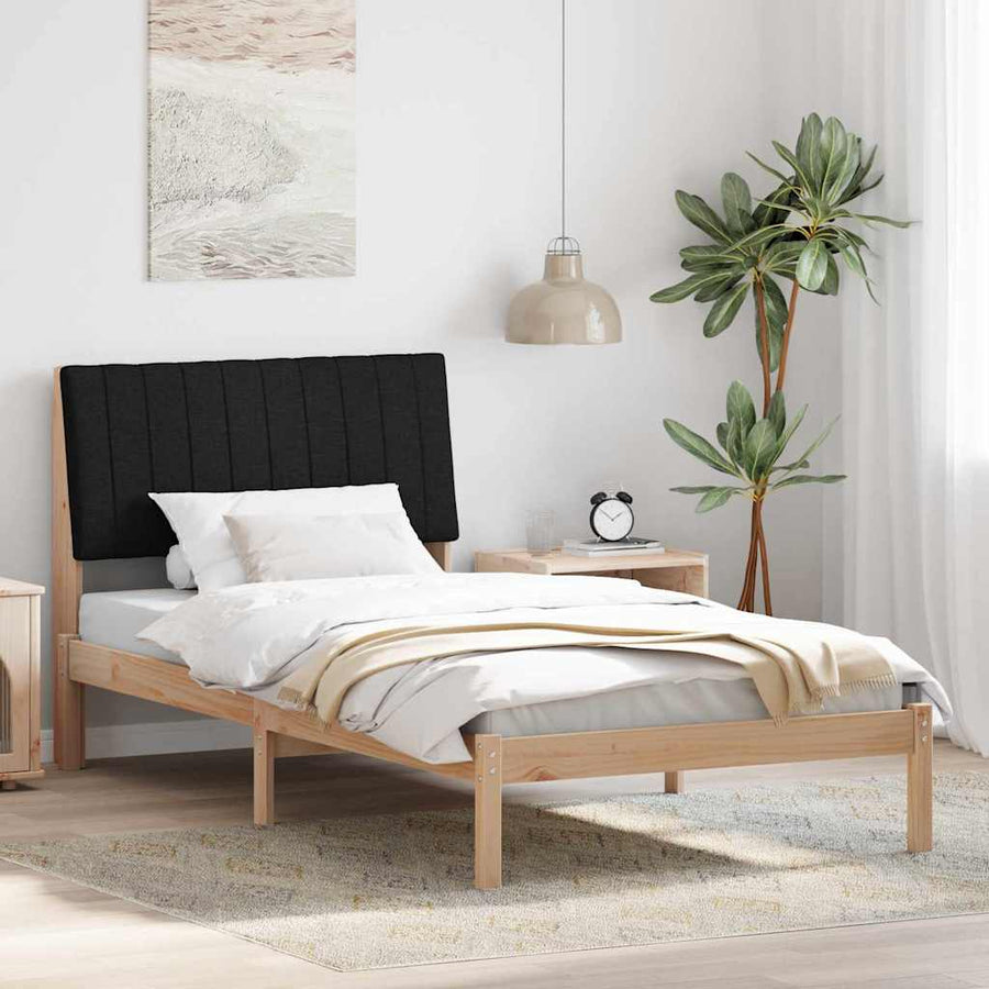 Bedframe met hoofdeinde Bruin 100 x 200 cm Stof