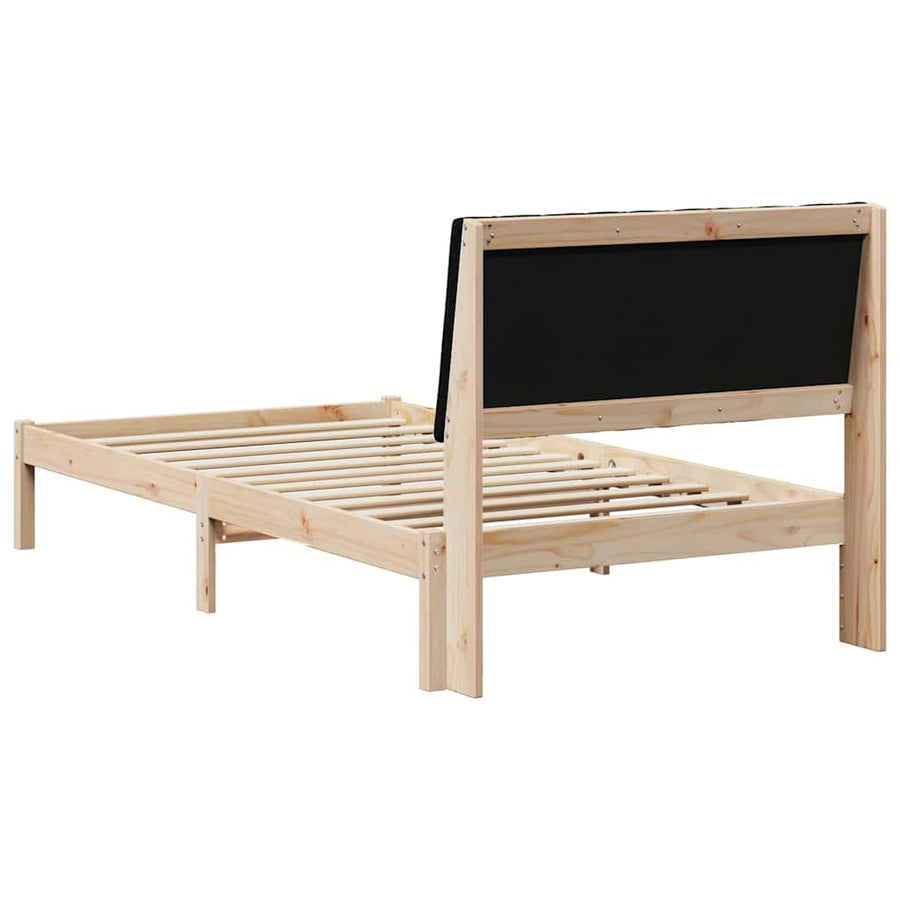 Bedframe met hoofdeinde Bruin 100 x 200 cm Stof