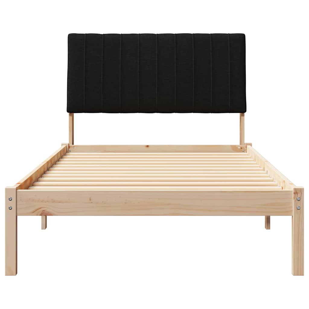 Bedframe met hoofdeinde Bruin 100 x 200 cm Stof