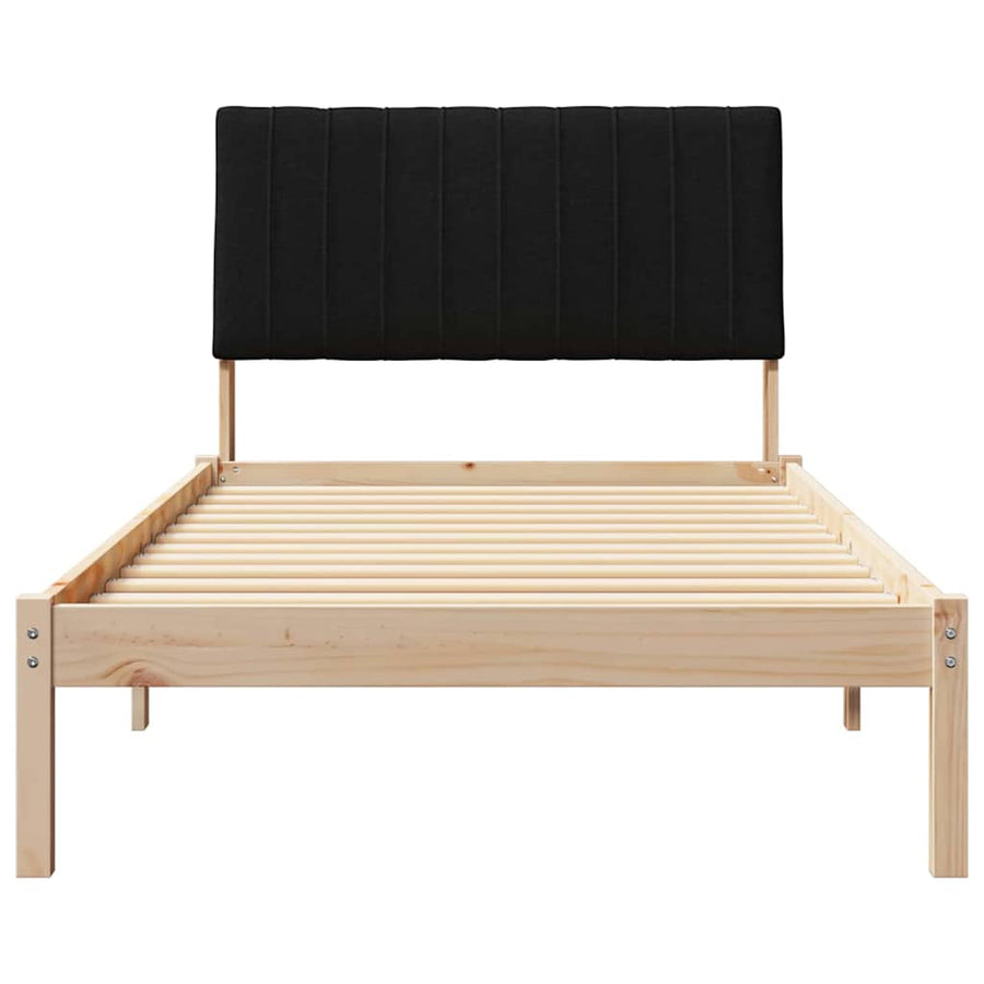 Bedframe met hoofdeinde Bruin 100 x 200 cm Stof