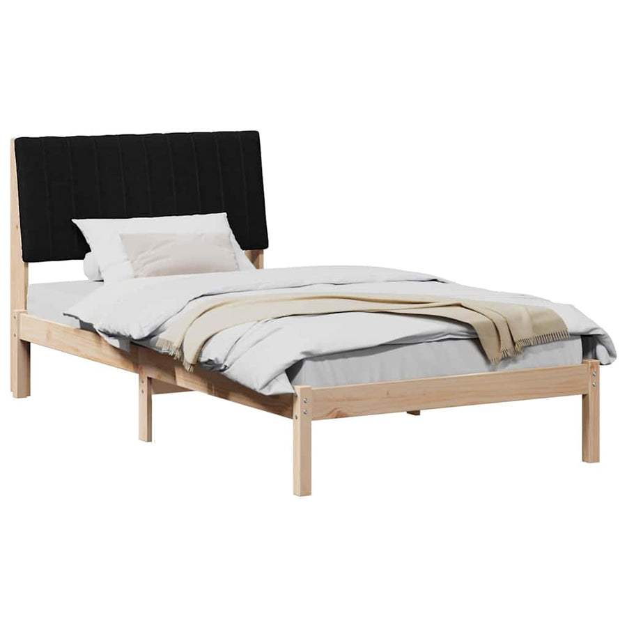 Bedframe met hoofdeinde Bruin 100 x 200 cm Stof