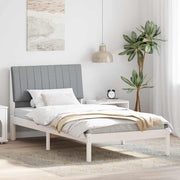 Bedframe 100x200 cm massief grenenhout wit
