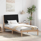 Bedframe massief grenenhout 90x200 cm bruin