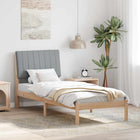 Bedframe massief grenenhout 80x200 cm bruin