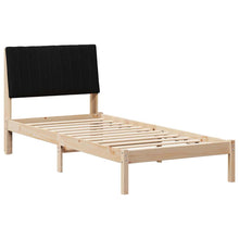 Bedframe met hoofdeinde Bruin 90 x 190 cm Stof