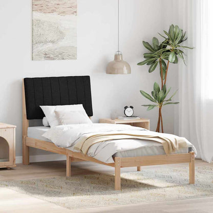 Bedframe met hoofdeinde Bruin 75 x 190 cm Stof