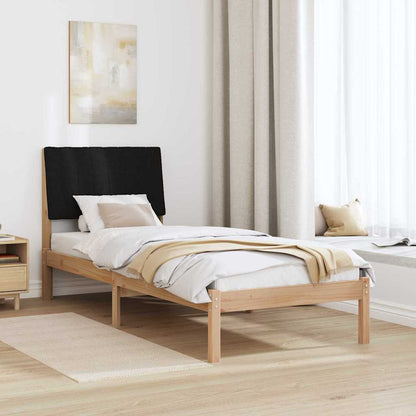 Bedframe met hoofdeinde Bruin 75 x 190 cm Stof